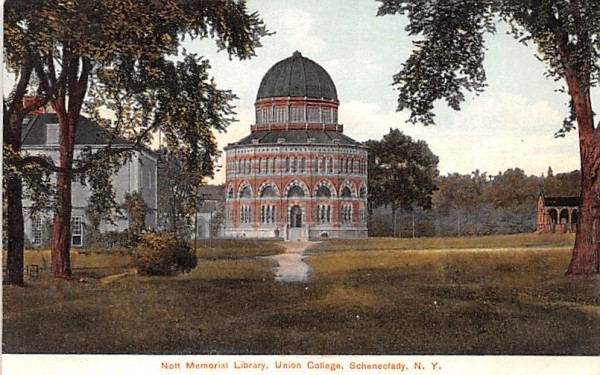 Nott Memorial Library Schenectady, New York Postcard
