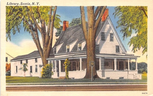 Library Scotia, New York Postcard