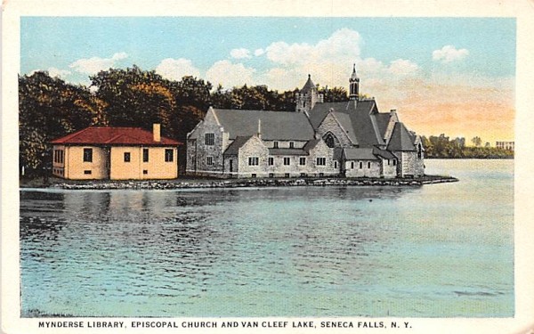 Mynderse Library Seneca Falls, New York Postcard