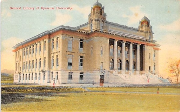 General Library of Syracuse University New York Postcard