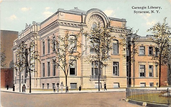 Carnegie Library Syracuse University New York Postcard