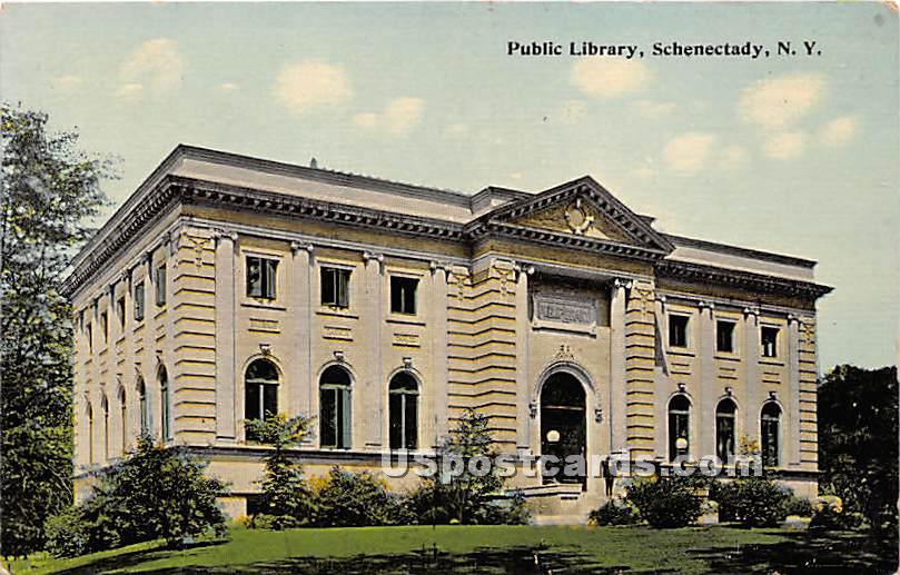 Public Library - Schenectady, New York NY Postcard
