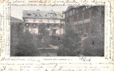 Churchill Hall Stamford, New York Postcard
