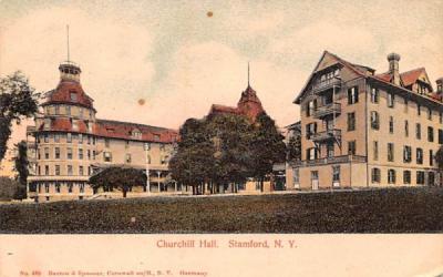 Churchill Hall Stamford, New York Postcard