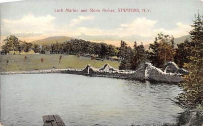 Loch Marion & Stone Arches Stamford, New York Postcard