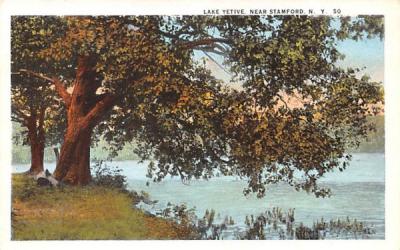 Lake Yetive Stamford, New York Postcard