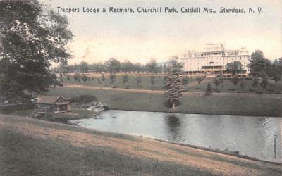 Trappers Lodge & Rexmere Stamford, New York Postcard