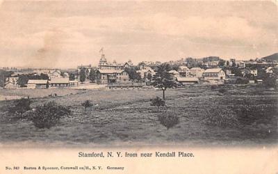 From near Kendall Place Stamford, New York Postcard