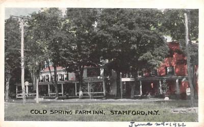 Cold Spring Farm Inn Stamford, New York Postcard
