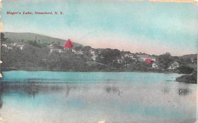 Hager's Lake Stamford, New York Postcard