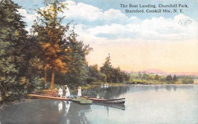 Boat Landing Stamford, New York Postcard