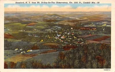 From Mt Ut-Say-An-Tha Observatory Stamford, New York Postcard