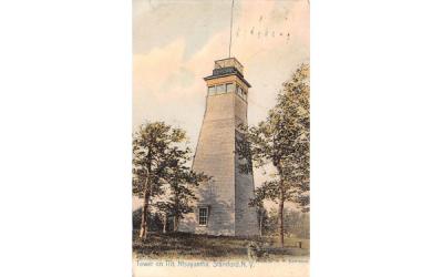 Tower on Mt Utsayantha Stamford, New York Postcard
