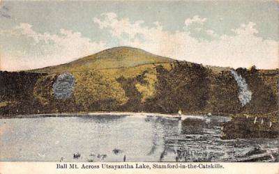 Ball Mountain across Utsayantha Lake Stamford, New York Postcard
