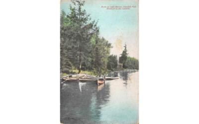 Boats on Lake Marion Stamford, New York Postcard