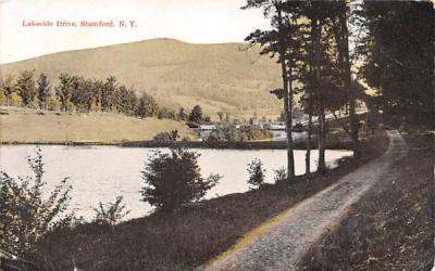Lakeside Drive Stamford, New York Postcard