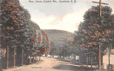 Main Street Stamford, New York Postcard