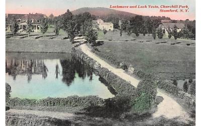 Lochmere & Loch Vesta Stamford, New York Postcard