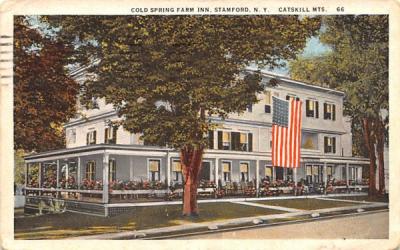 Cold Sprign Farm Inn Stamford, New York Postcard