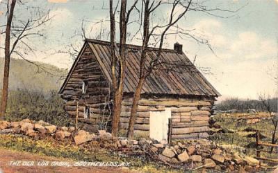 Old Log Cabin Southfields, New York Postcard