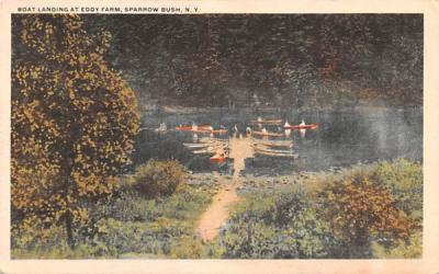 Boat Landing Sparrowbush, New York Postcard