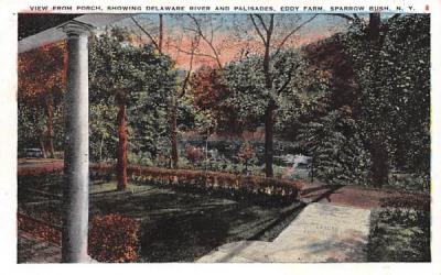View from Porch Sparrowbush, New York Postcard