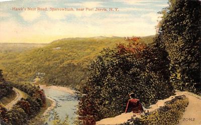 Hawk's Nest Road Sparrowbush, New York Postcard