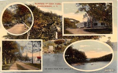 Eddy Farm Sparrowbush, New York Postcard