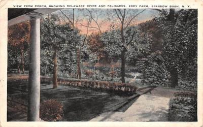 View from Porch Sparrowbush, New York Postcard