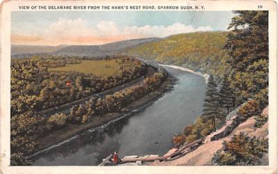 Delaware River Sparrowbush, New York Postcard