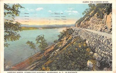 Along the Hudson River Storm King, New York Postcard