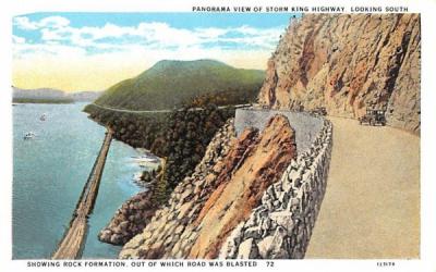Showing Rock Formation Storm King, New York Postcard