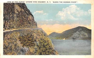 View of the Curve Storm King, New York Postcard
