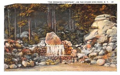 Drinking Fountain Storm King, New York Postcard