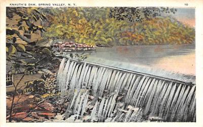 Knauth's Dam Spring Valley, New York Postcard