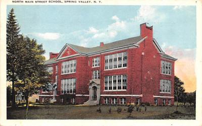 North Main Street School Spring Valley, New York Postcard