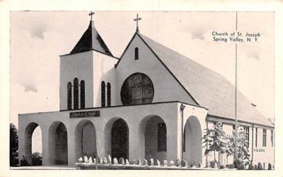 Church of St Joseph Spring Valley, New York Postcard