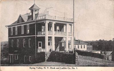 Hook & Ladder Co No 1 Spring Valley, New York Postcard
