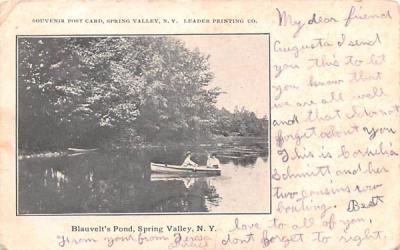 Blauvelt's Pond Spring Valley, New York Postcard