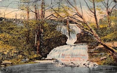 Waterfalls & Dam Spring Valley, New York Postcard