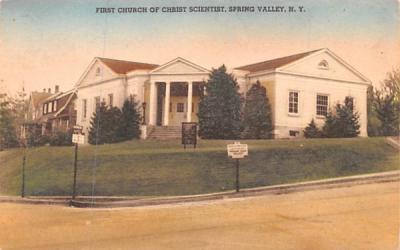 First Church of Christ Scientist Spring Valley, New York Postcard