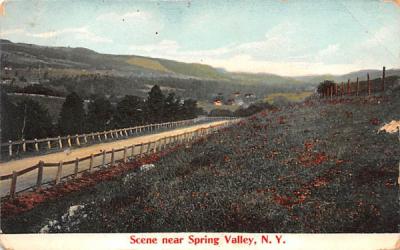 Bird's Eye View Spring Valley, New York Postcard