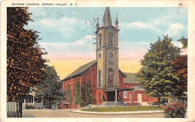 Reform Church Spring Valley, New York Postcard