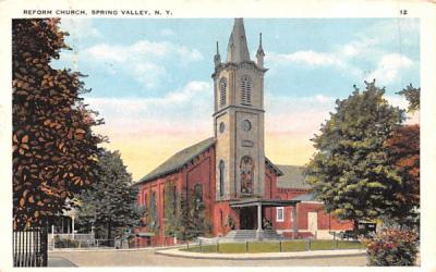 Reform Church Spring Valley, New York Postcard