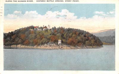 Along the Hudson River Stony Point, New York Postcard