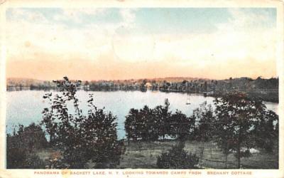 Towards Camps Sackett Lake, New York Postcard