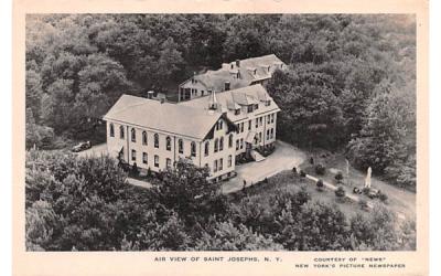 Air View Saint Josephs, New York Postcard