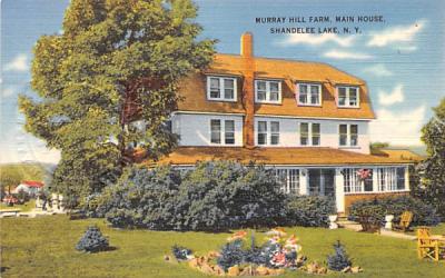 Murray Hill Farm Shandelee Lake, New York Postcard