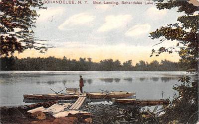Boat Landing Shandelee, New York Postcard