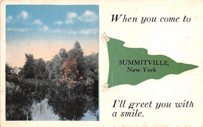 When you come Summitville, New York Postcard
